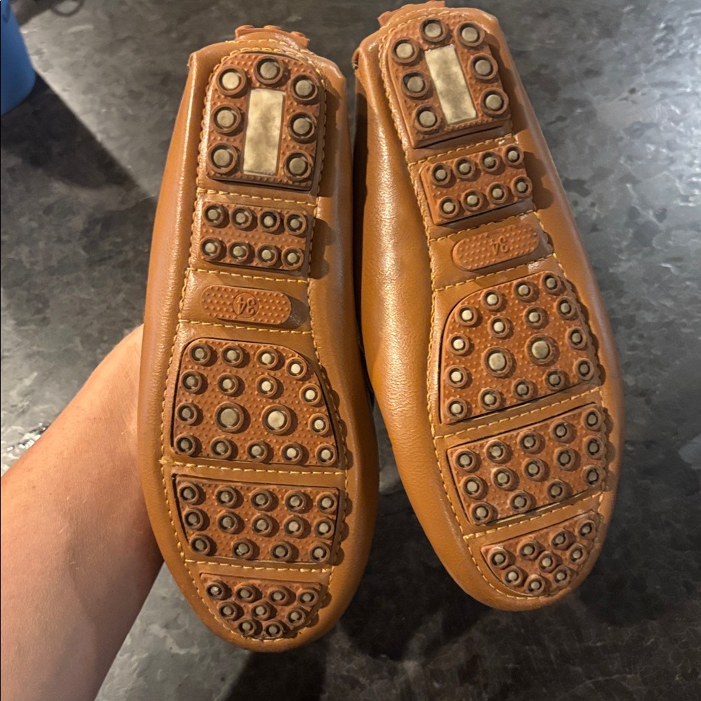 Boys tan loafers size 2.5